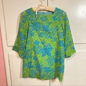Small Green Vintage Hawaiian Dress